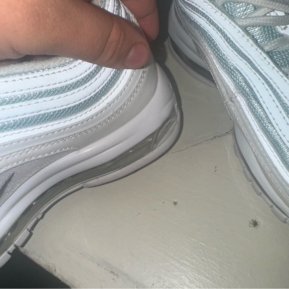 Size 6.5 M 8W- Nike Air Max 97 x MSCHF INRI Jesus White 2019 - Picture 8 of 12
